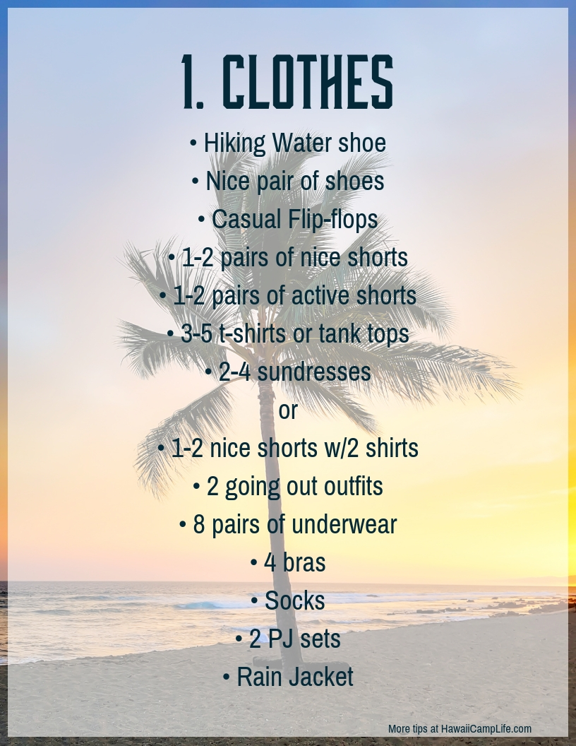We rounded up some of the most popular destinations and the details you need to know before you go. Packing For Big Island A Comprehensive List HawaiÊ»i Camp Life