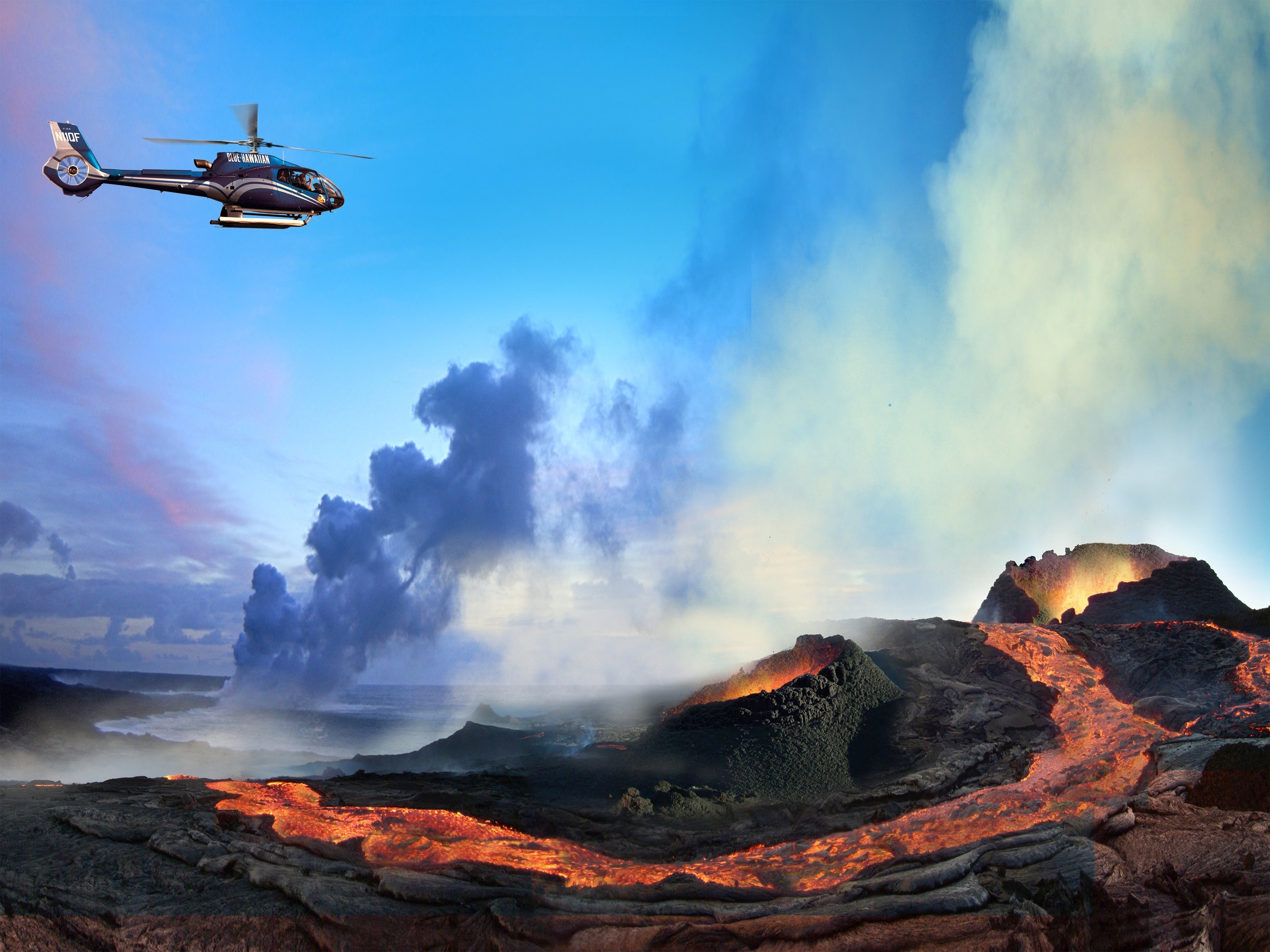 Verdant valleys, volcanic vistas, and waterfalls galore! Big Island Helicopter Tours Volcano Helicopter Tour