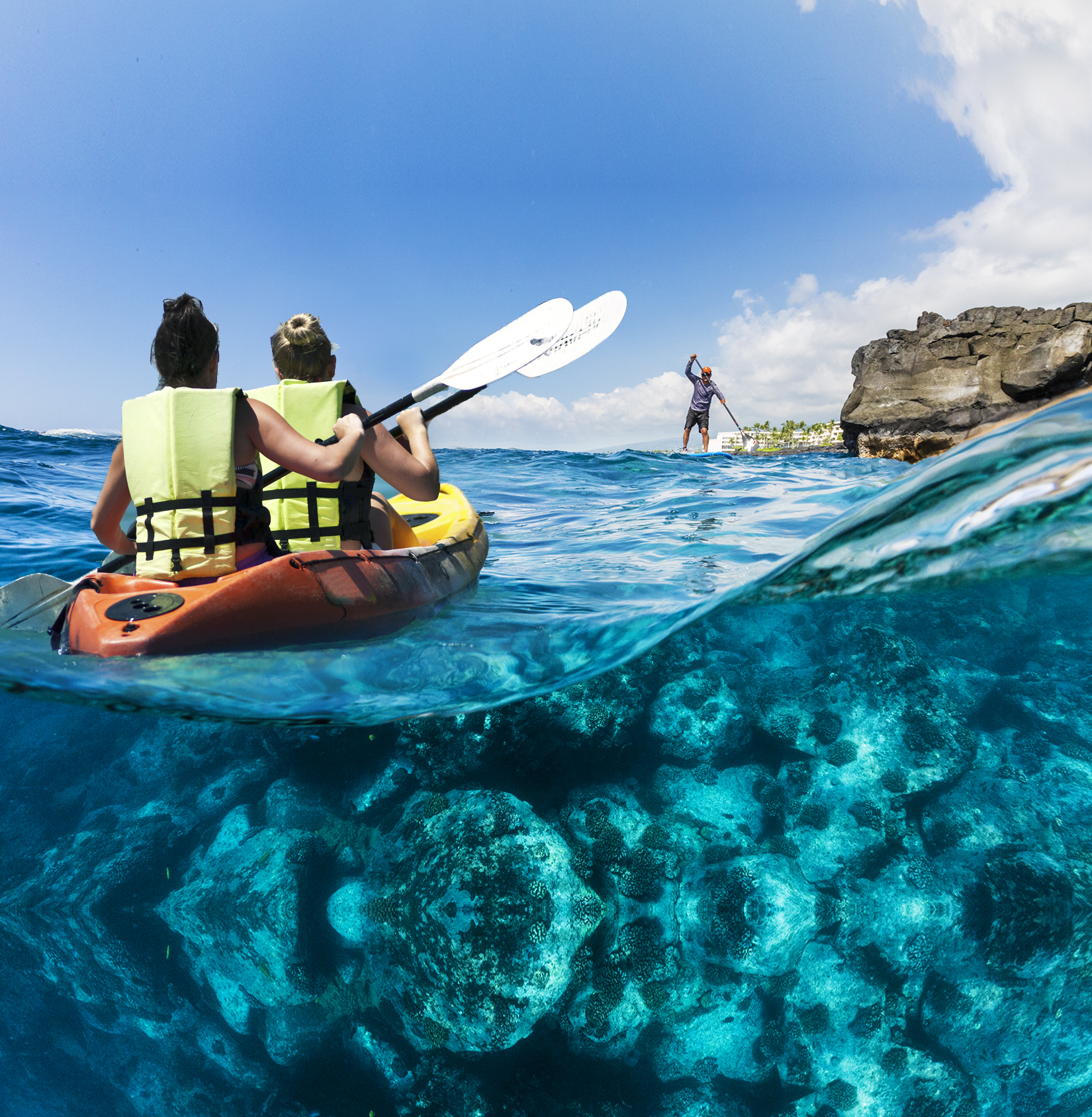 In kona, you can explore kailua bay and keauhou bay by kayak. Keauhou Bay Adventures