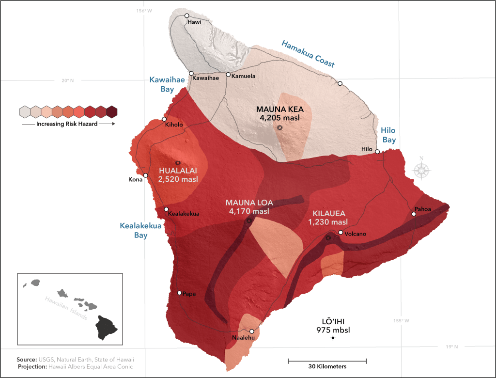 Amazing Big Island Hawaii Volcano Map&nbsp;Package